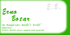 erno botar business card